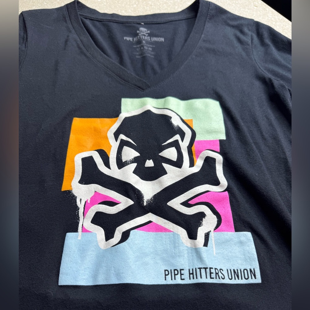 Pipe Hitters Union Black Graphic Tee Small